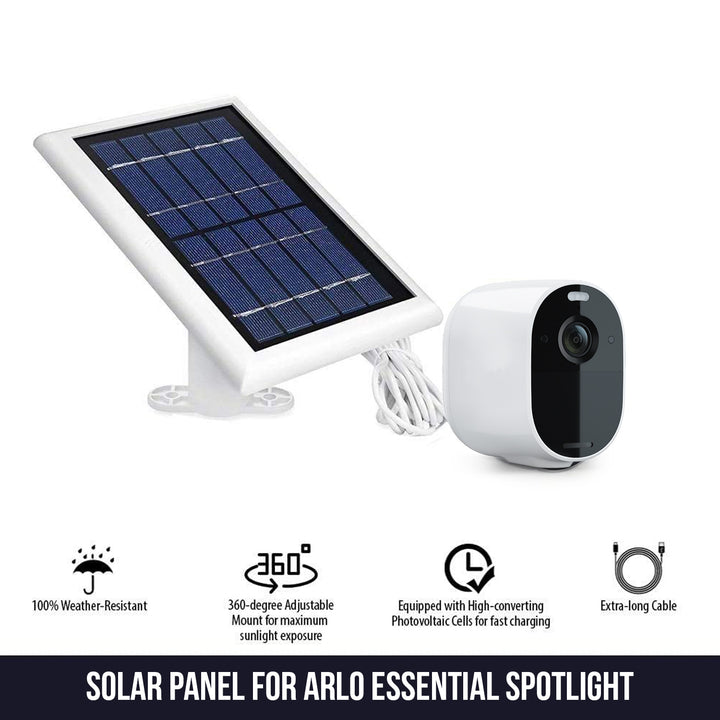 Arlo Essential Solar Panel - Power Your Arlo Camera Continuously